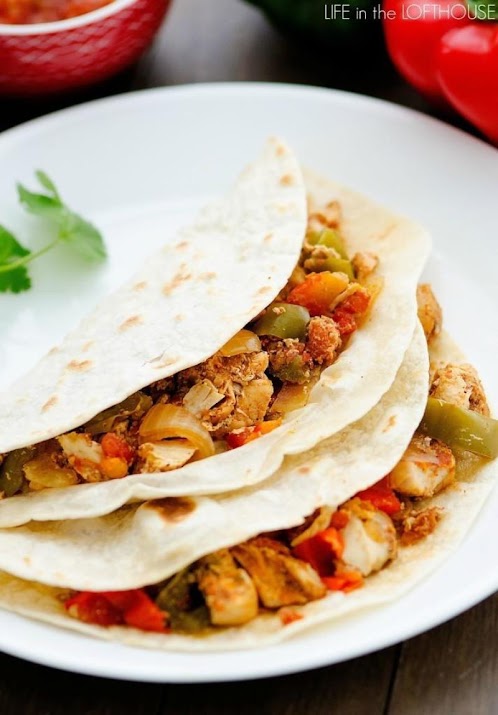 Crock Pot Chicken Fajitas