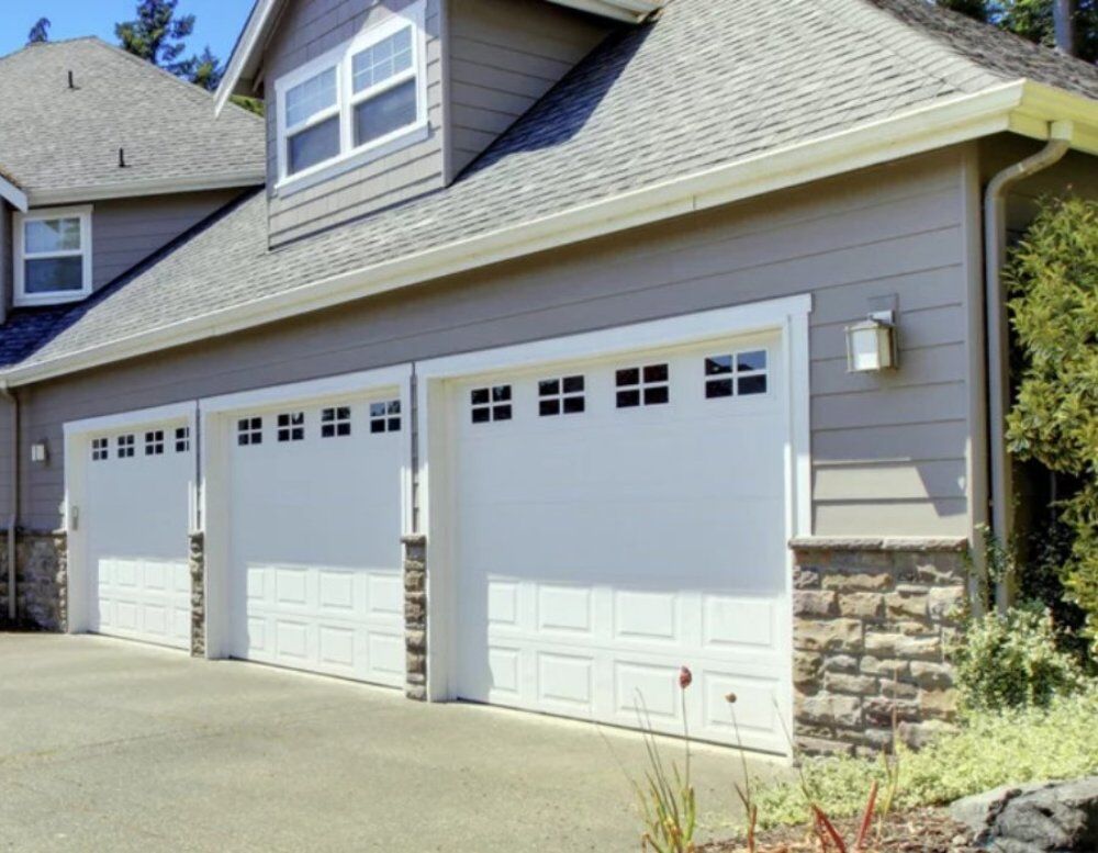 White Colored Garage Door