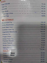 Sri Balaji Restaurant menu 1