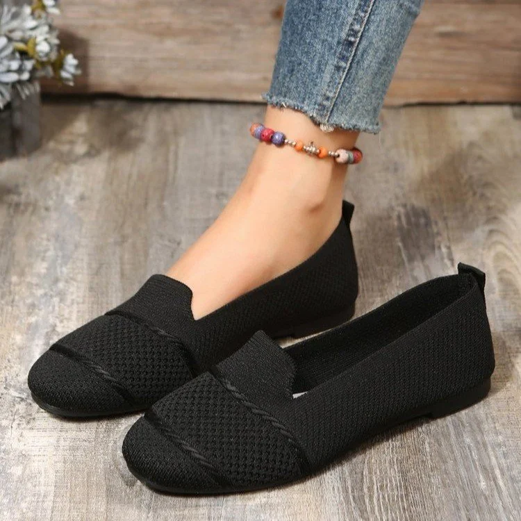 Zapatos planos de ballet para mujer, punta redonda, suela suave, sin cordones, cómodos, ideales para caminar y pasear.