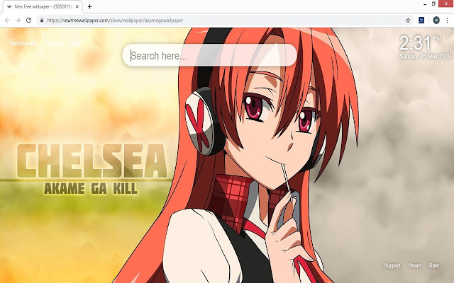 Akame Ga Kill Anime HD Wallpaper New Tab