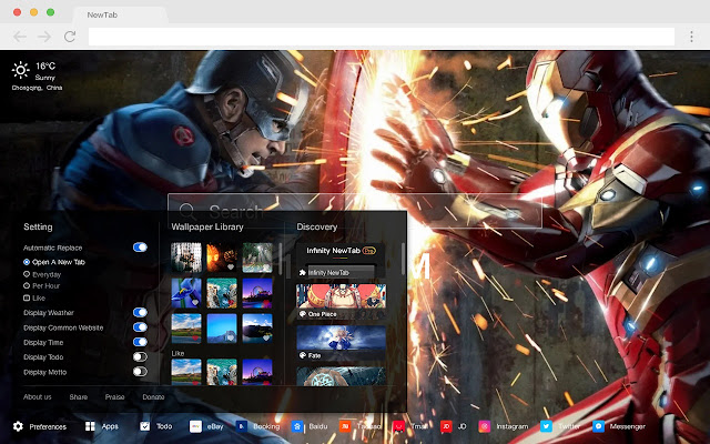 Marvel Heroes New Tabs HD Movies Themes