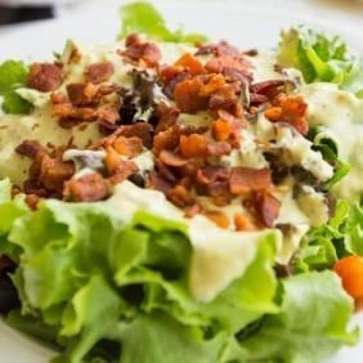 Spinach Salad w/Bacon & Buttermilk Dressing