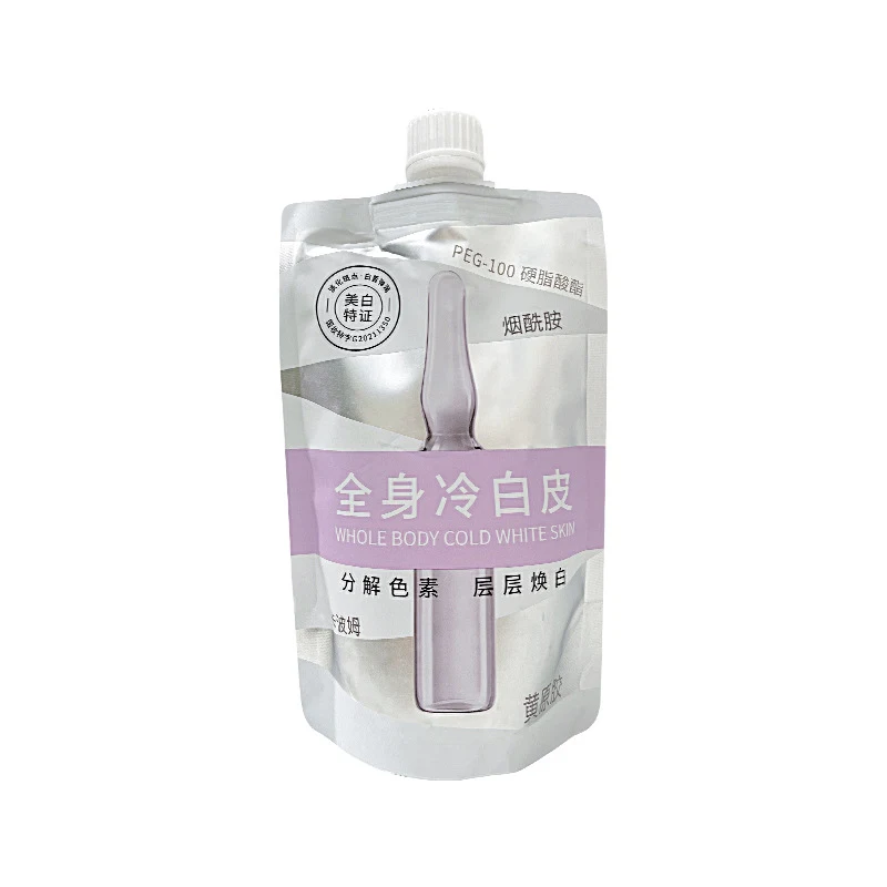 Whitening, brightening en voedende bodylotion hydrateert, verbetert de huidskleur en geeft een stralende en gezonde huid.