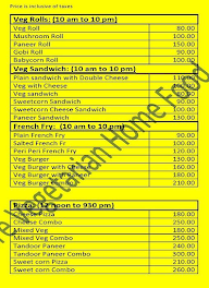 Hotel Lunch Box menu 2