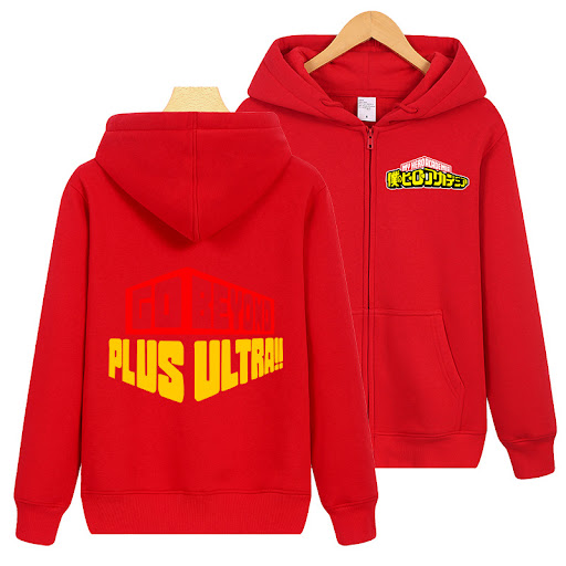 Title 3, Custom Anime Around My Hero College Hooded Swea...