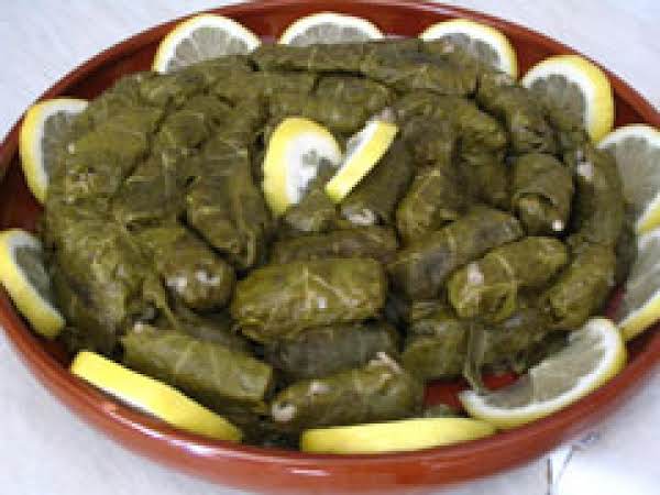 Dolmades (stuffed grape leaves) image