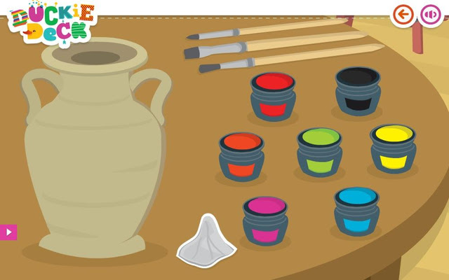 Decorating Games - Clay Pot at Duckie Deck chrome extension