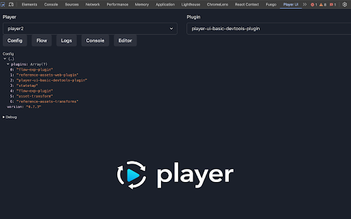 Player ui devtools