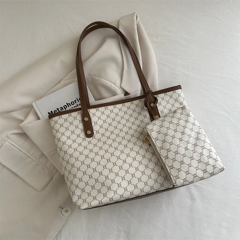 Bolsa Tote de Grande Capacidade com Nova Estampa para Passageiros, Ideal para o Dia a Dia, Trabalho e Estudos, Design Moderno e Espaçoso.