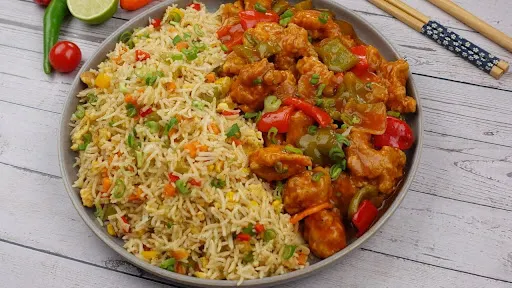 Chicken Manchurian(Gravy) +Veg Fried Rice Combo