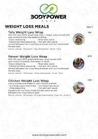 Body Power Cafe menu 4