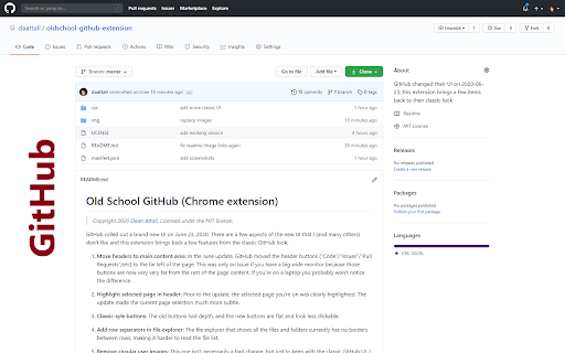 Old School GitHub