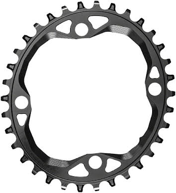 Absolute Black Oval 104 BCD Chainring - 4-Bolt, Requires Hyperglide+ Chain alternate image 0