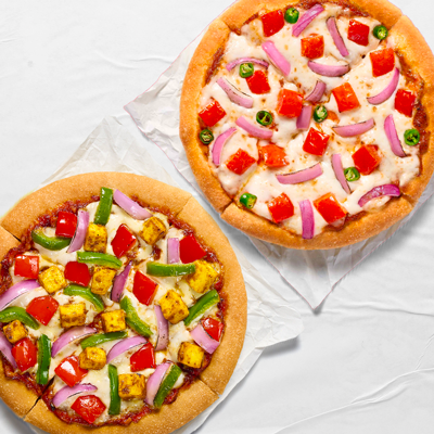 Create Your Flavour Fun Combo - Box Of 2 - Veg Pizza