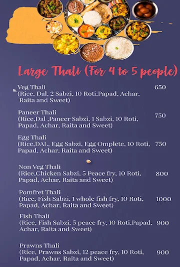 Thal Ka Khazana menu 