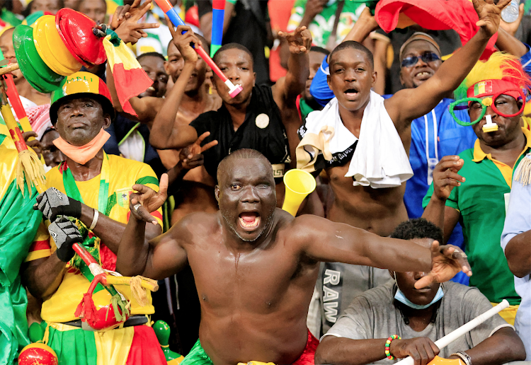 Mali fans inside the stadium before their match against Mauritania