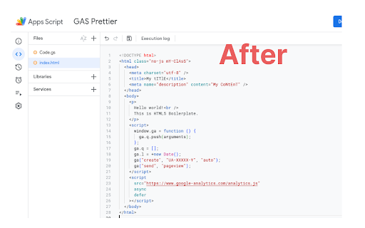 GAS Prettier + AI Completion Preview 4