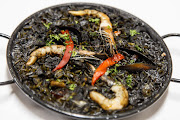 Black Paella is a popular rice dish on the Mediterranean coast of Spain.