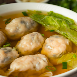 Shrimp Dumpling Soup