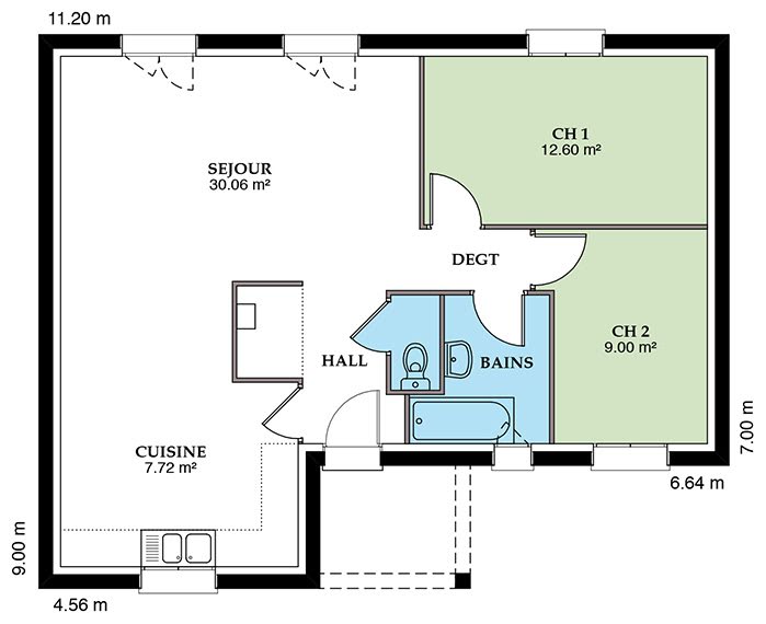 Vente maison neuve 3 pièces 89 m² à Saint-Eloy-de-Gy (18110), 182 129 €