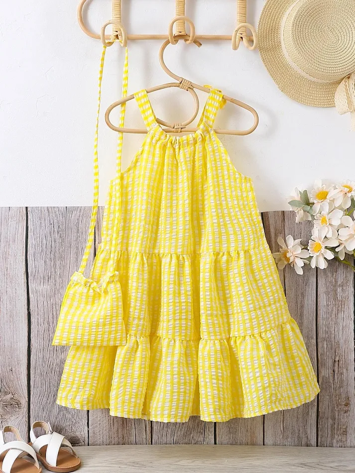 Robe de plage à épaules dénudées et col halter pour filles, couleur unie simple, idéale pour les vacances et l'été.