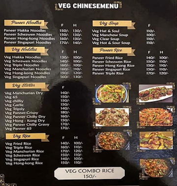 Roll Point Restaurant menu 