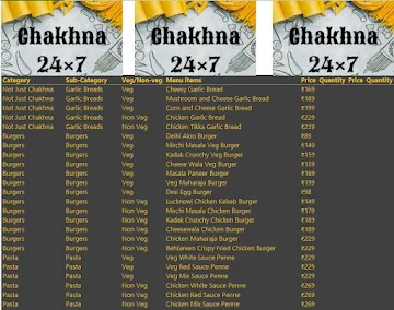 Chakhna 24*7 menu 