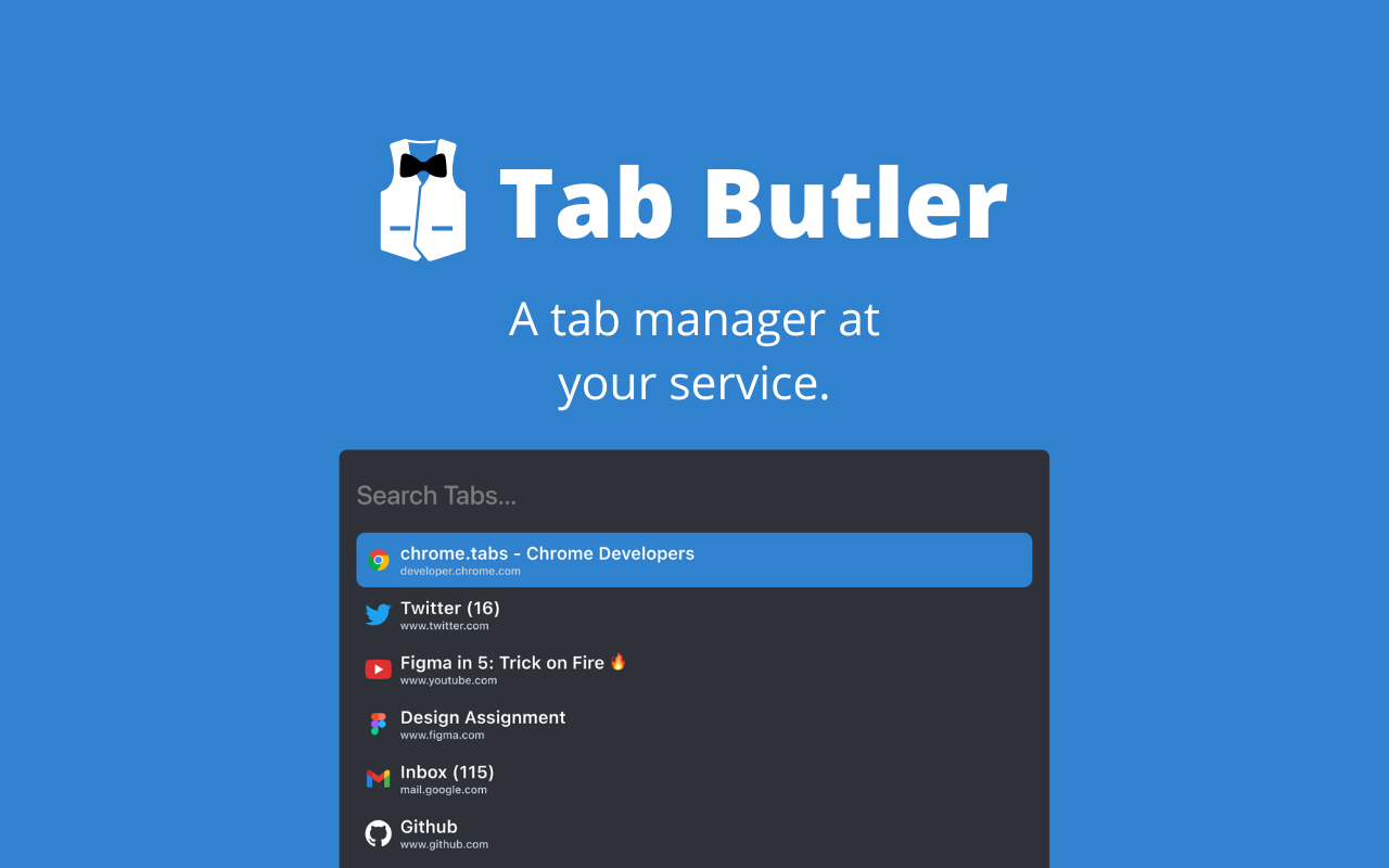 Tab Butler - A full-featured Tab Manager Preview image 3