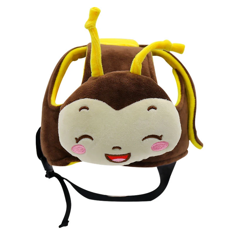 Casquette anti-collision pour bébés et tout-petits avec animaux de dessins animés. Protège la tête de votre enfant des chocs et des chutes en douceur et en toute sécurité.