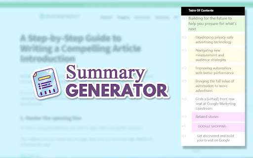 Summary Generator