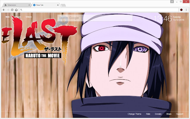 Sasuke Uchiha Hd Wallpapers New Tab Theme