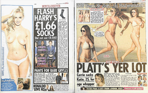 SO LONG AND THANKS FOR THE MAMMARIES: Lissy Cunningham was the last model to appear bare-breasted on The Sun's Page 3 on Friday, with women in bikinis taking over the next edition's Page 3