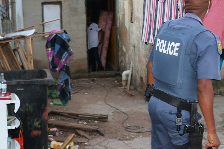Nine people were arrested during a raid on a 'problem property' in Johannesburg on Wednesday.