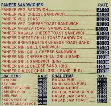 Sai Kripa Bhelpuri House menu 