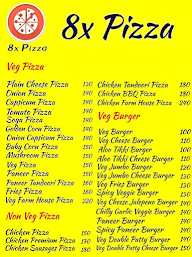 8X Pizza menu 4