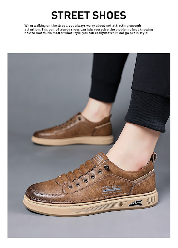 Title 6, Autumn Retro Soft Breathable Leather Flat Shoes...