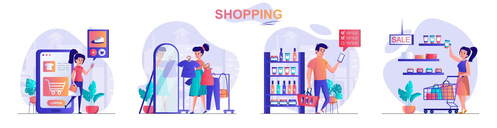 shopping animation