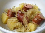 Slow-Cooker Kielbasa w/ Sauerkraut & Potatoes from I believe I can fry was pinched from <a href="http://www.ibelieveicanfry.com/2012/09/slow-cooker-kielbasa-w-sauerkraut.html" target="_blank">www.ibelieveicanfry.com.</a>