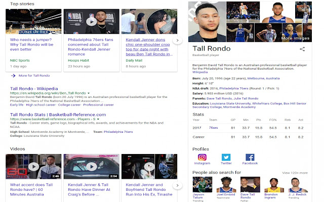 Ben Simmons = Tall Rondo