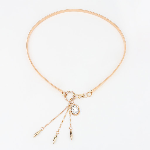 Title 3, Fashion Small Incense Wind Metal Oval Rhineston...