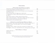 The Bar - Grand Hyatt menu 1