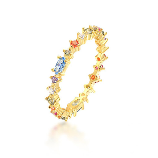 Title 9, Charm Fashion Color Diamond Ring, a stunning pi...
