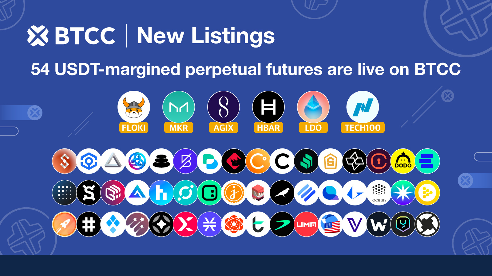 54 USDT-margined perpetual futures are live on BTCC