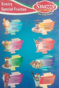 Snazzy Ice Cream menu 8