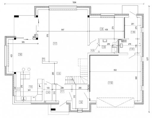 DN 210 - Rzut parteru