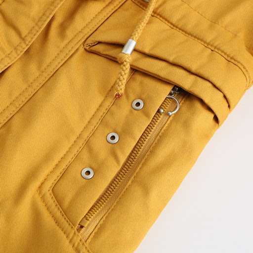 Title 10, Womens mid-length cotton coat with detachable ...