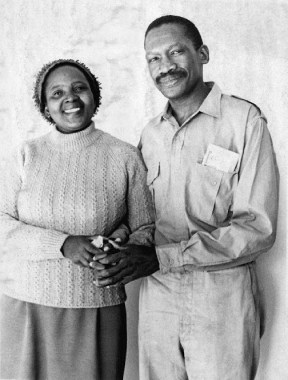 File photo of Zondeni and Robert Sobukwe, soon after his release from Robben Island.