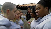 Inmates get confrontational in an episode of ’Orange Is The New Black’. There are no black writers on the team, although many of the characters are black.