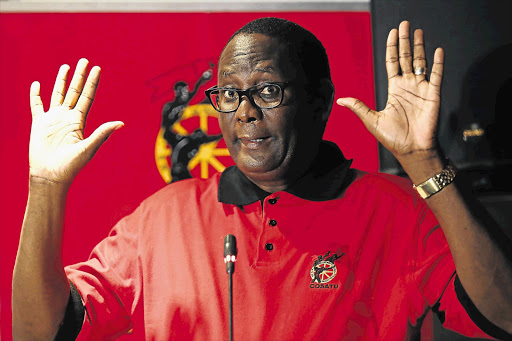 NOT ME: Cosatu general secretary Zwelinzima Vavi says he refuses to 'legitimise' federation executive committee meetings